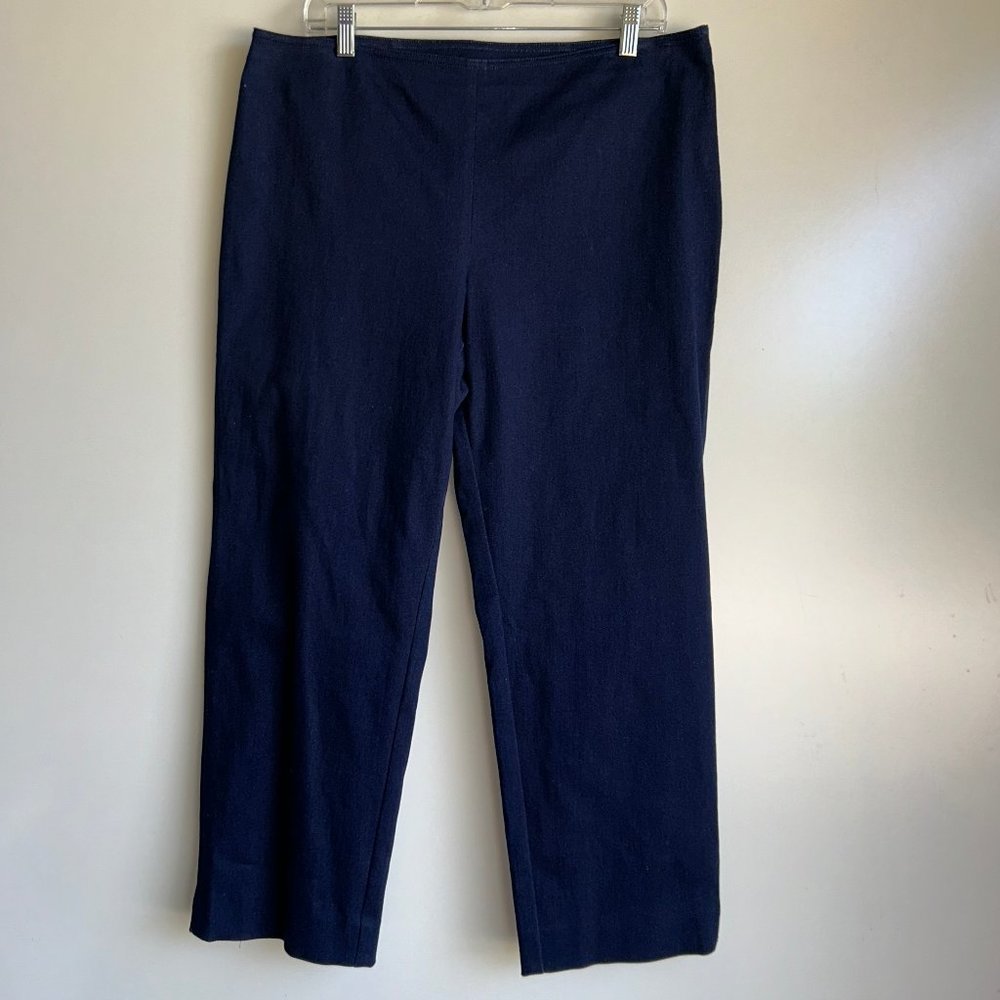 ST. JOHN Women's Side Zip Denim Jean with Stretch Size 12 ~EUC